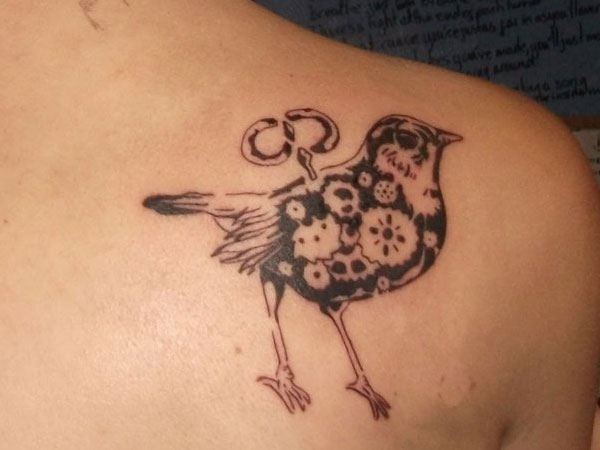 Flowerbird Tattoo