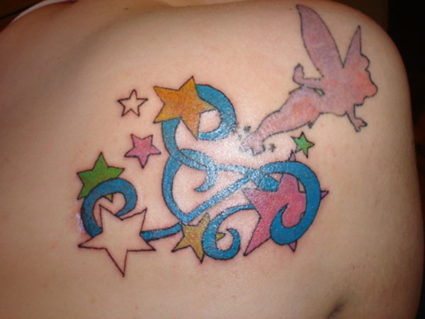 Cutout Fairy Tattoo