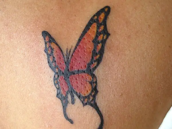 Female Butterfly Tattoo Design