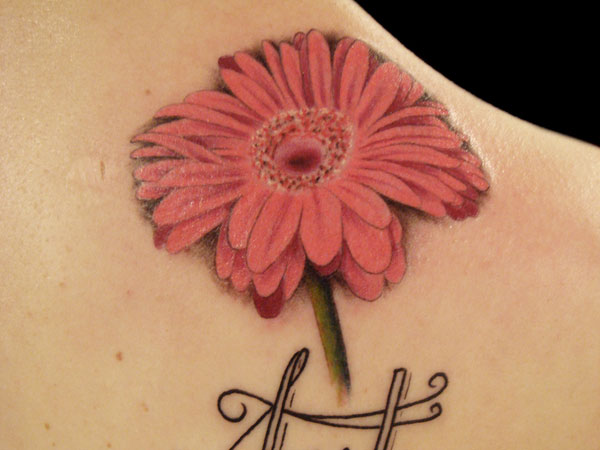 Female Flower Tattoo