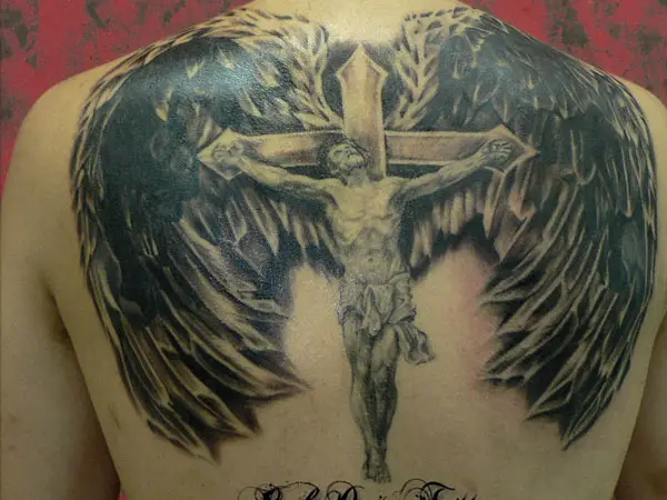 Wings Jesus Tattoo