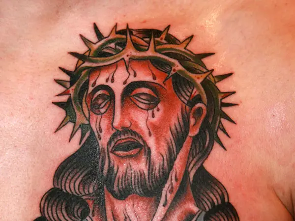 Stylish Jesus Tattoo