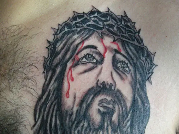 Human Jesus Tattoo