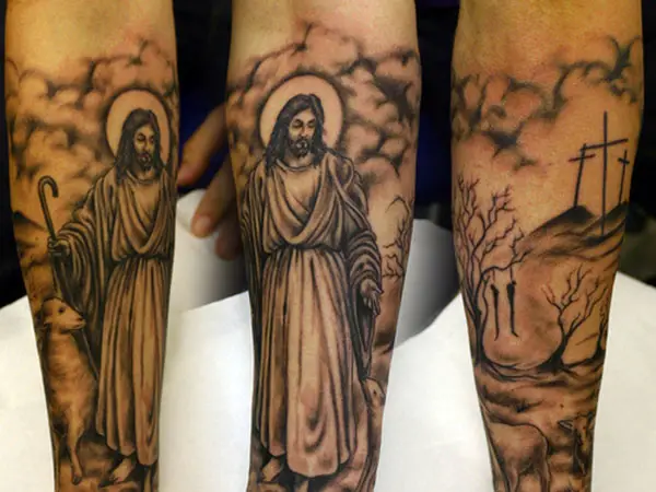 Jesus Shepherd Tattoo