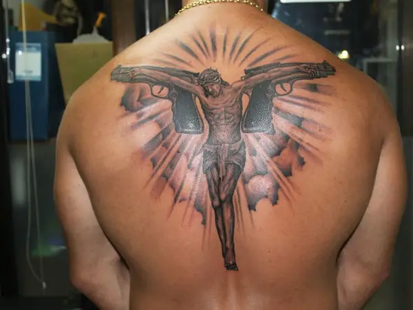 Jesus portrait tattoo on arm  EntertainmentMesh