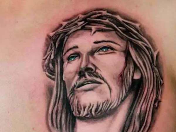Blue Eyed Jesus Tattoo