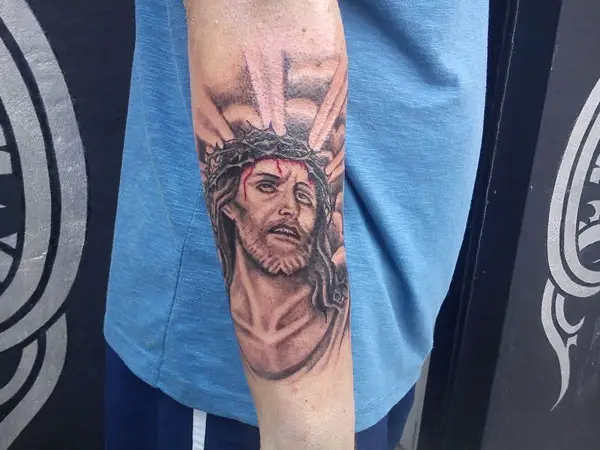 Illuminati Jesus Tattoo