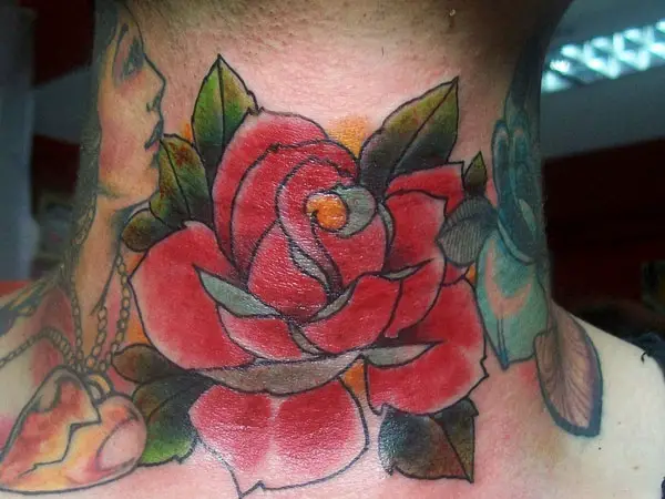 Rose Woman Men's Tattoo