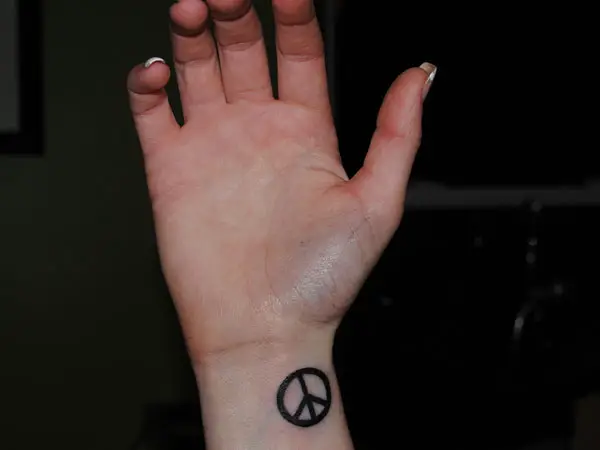 Peace Hand  Temporäres Tattoo  Inkster