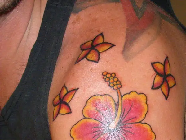 Clusters Plumeria Tattoo