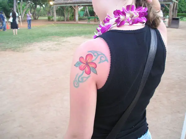 Pink Blue Tattoo