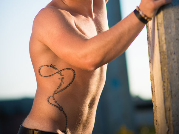 Stomach Loopy Tattoo Idea
