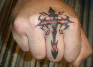 26 Refreshing Tribal Cross Tattoo Designs