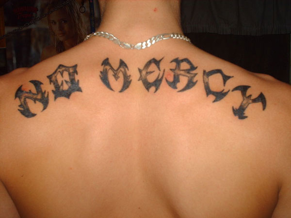 Batty Back Tattoo