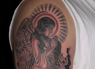 21 Heavenly Angel Tattoo Designs For 2013