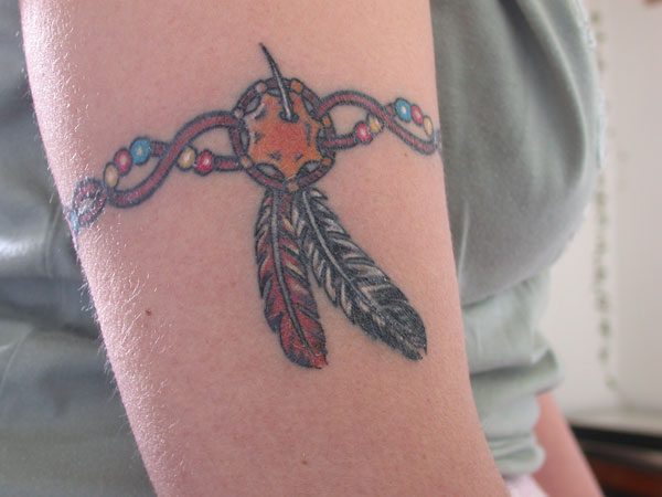 native american forearm band tattoos for men