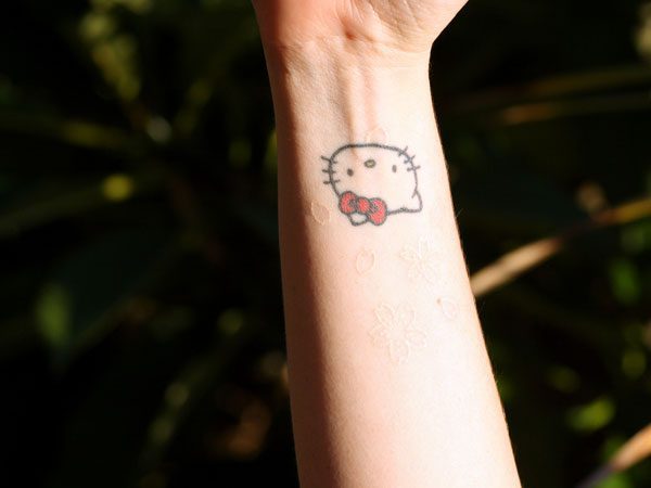 Tattoo uploaded by Shyla Asmus  Hello kitty  Tattoodo