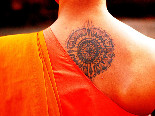 Buddhist Back Tattoo