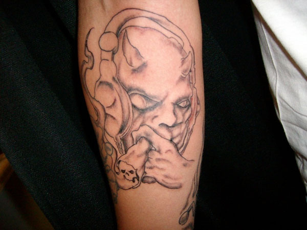 Demon Face Tattoos Designs Ideas