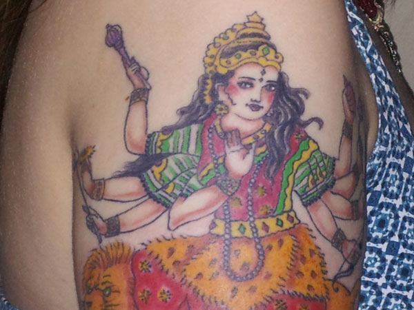 Traditional Goddess Tattoo