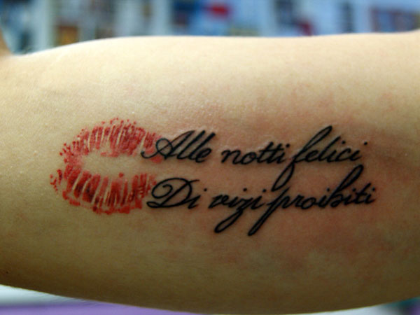 Italian Quotes About Love Tattoos. QuotesGram