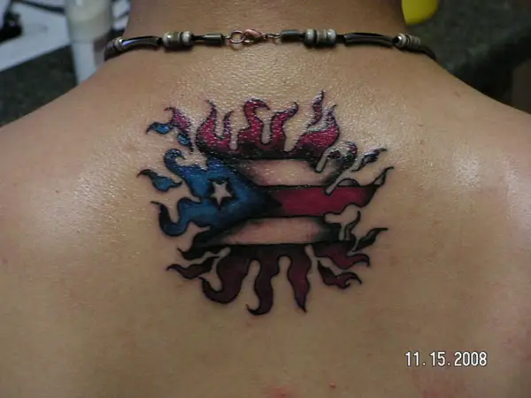 Tattoo uploaded by Ricardo Mesa  Puerto Rico Taina warrior Puerto Rican  flag hibiscus  Tattoodo