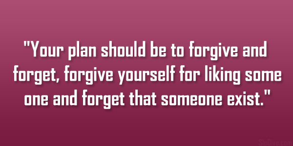 Forgive Yourself