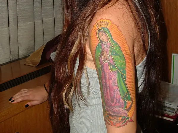 Christian Upper Arm Tattoo