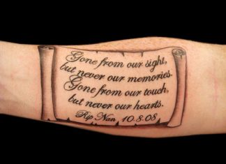 23 Thoughtful Scroll Tattoos For 2013