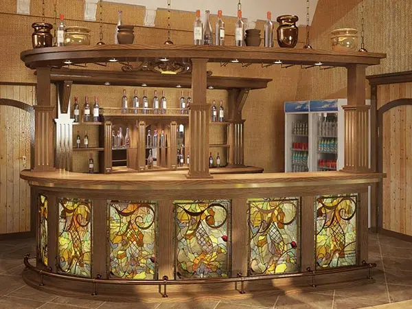 Stained Glass Wet bar