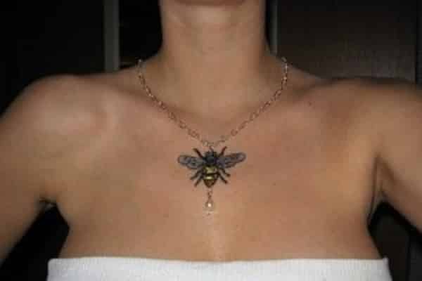 Killer Bee Chest Tattoo