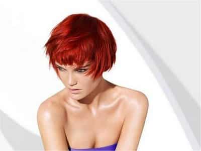 short red hairstyle