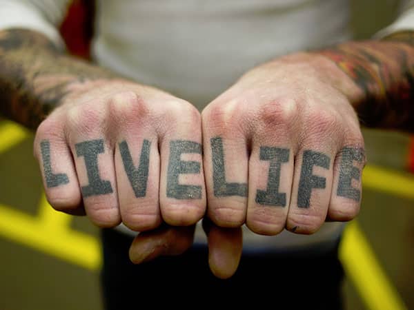 live life tattoo