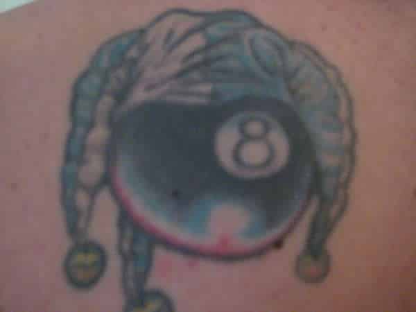unique 8 ball tattoo