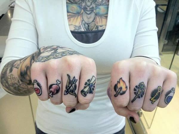 unique knuckle tattoo