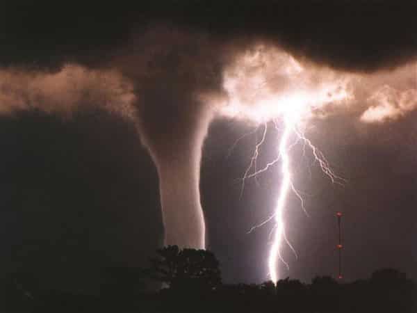 Tornado with Lightning