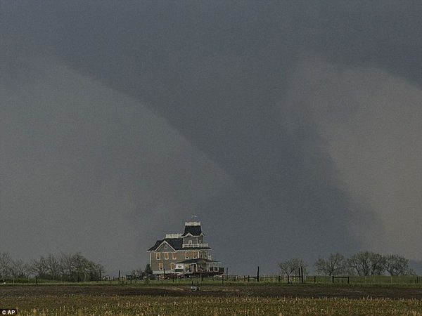 Tornado Near Farmhouse