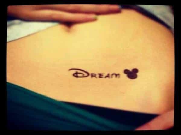 Dream Tattoo with Mickey Mouse Outline