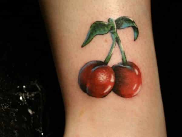 3-D Cherry Tattoo