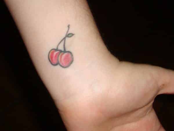 Cherry Wrist Tattoo