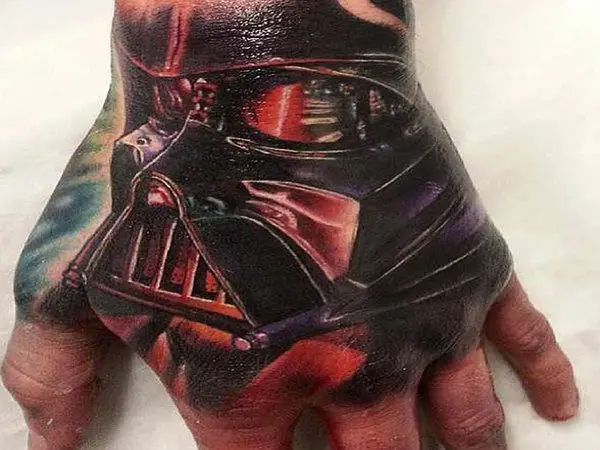 Darth Vader Hand Tattoo