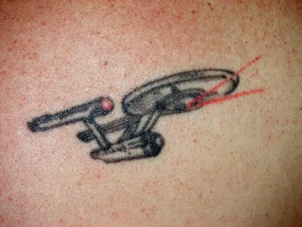 Starship Enterprise Tattoo