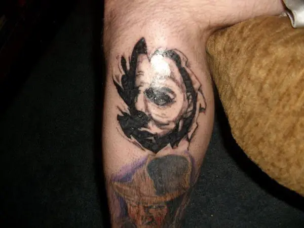 My not finished Michael Myers addition Ghostface on outside by Seth  Thomas Tattoo Bristol UK  rTattooDesigns