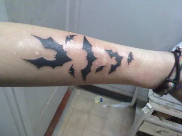 Forearm Bat Tattoo