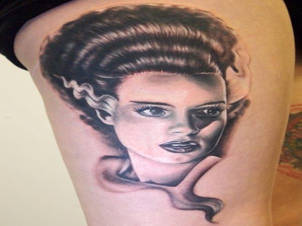 11 Beautiful Bride of Frankenstein Tattoos Design Press