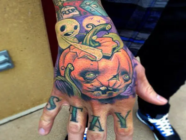 35 Latest Evil Pumpkin Tattoo