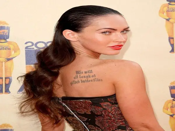 Megan Fox Slicked Back Look