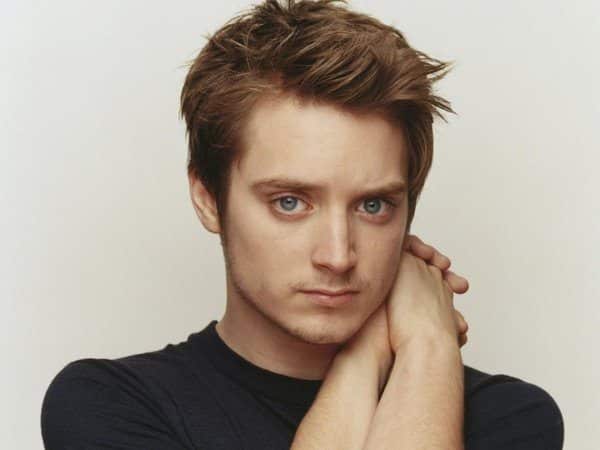 Elijah Wood Straight Hair with Side Swept Bangs