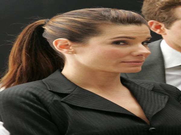 Sandra Bullock Brunette Pony Tail