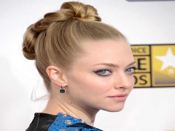 Amanda Seyfried Dark Blond Braided Updo